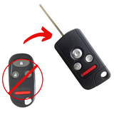 Carcasa llave control remoto para Honda Accord Fit City o Civic convertida a navaja