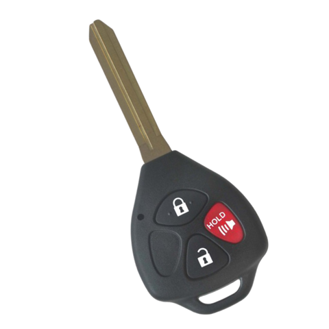 Repuesto Carcasa Llave Toyota Fija con Botón de Pánico - Para 4Runner, Hilux, RAV4, Matrix, Yaris | Modelos 2006-2019