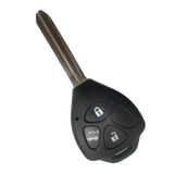 Carcasa de Llave Fija Toyota 3 Botones - Compatible con 4Runner, Hilux, RAV4, Yaris y Matrix