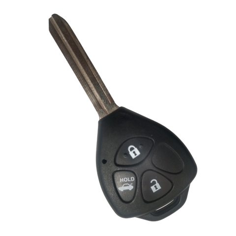 Carcasa de Llave Fija Toyota 3 Botones - Compatible con 4Runner, Hilux, RAV4, Yaris y Matrix