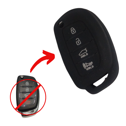 Silicón protector funda de llaveHyundai Solaris Santa fe HB20 Ix45 IX35