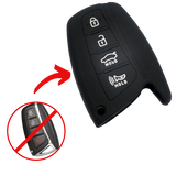 Protector de llave de silicón para Hyundai Santa Fe, Azera, IX45 y Génesis | Accesorio y repuesto automotriz:
