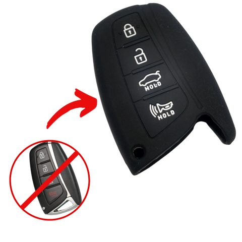 Protector de llave de silicón para Hyundai Santa Fe, Azera, IX45 y Génesis | Accesorio y repuesto automotriz: