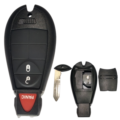 Carcasa llave Fobik para Chrysler Town Country, Dodge Grand Caravan, Durango, Jeep Commander y VW Routan 2008-2015, reemplazo original
