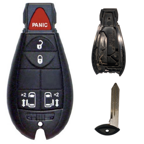 Carcasa llave Dodge Grand Caravan 2008-2012 repuesto control remoto automotriz México