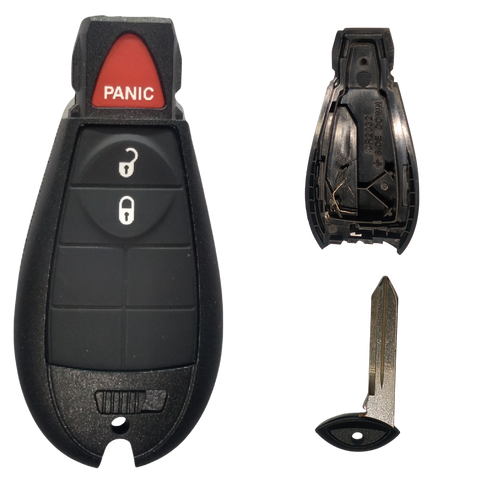 Carcasa llave Fobik Chrysler Town Country Dodge Caravan Durango Jeep Commander VW Routan 2008-2015 repuesto México