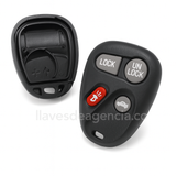 Carcasa repuesto llave Chevrolet Venture Pontiac Montana Oldsmobile Silhouette 1998-2001 ID ABO0204T control remoto 4 botones espacio batería tapa trasera compatible GM original
