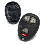 Carcasa control remoto 3 botones con membrana impermeable para Chevrolet Colorado HHR GMC Canyon Hummer H3 H3T Isuzu I280 I290 I350 I370 2004-2012, carcasa hueca sin componentes electrónicos, protege ranuras botoneras contra agua