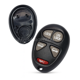 Carcasa control remoto 4 botones con membrana impermeable y 2 puertas laterales corredizas para Chevrolet Uplander Montana Venture minivans GM, carcasa hueca sin componentes electrónicos, protege ranuras botoneras contra agua lluvia