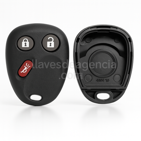 Carcasa control remoto Chevrolet Malibu Avalanche Cadillac Escalade GMC Sierra Pontiac Sunfire Firebird 1996-2002 original GM repuesto llave carcasa reemplazo 2+1 botones 3 botones