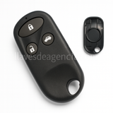 Carcasa de reemplazo para control remoto Honda Civic, Jazz, CR-V, FR-V, Accord, Legend, diseño de 3 botones: abrir, cerrar y cajuela, sin pánico, batería en el centro de la tapa trasera