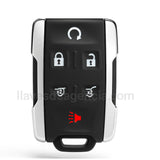 Carcasa control remoto negro cromado Chevrolet Silverado Suburban Tahoe GMC Sierra Yukon Cadillac Escalade 6 botones arrancador cajuela México
