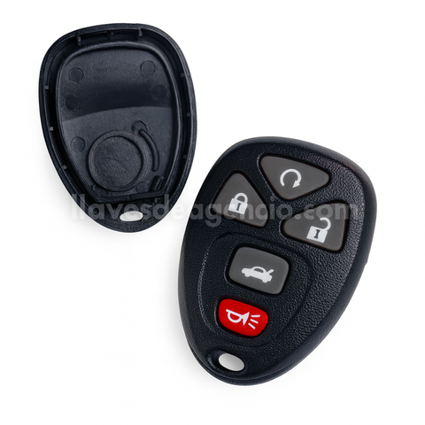 Carcasa de repuesto para llave Chevrolet Malibu, Cobalt, Buick LaCrosse, Allure, Saturn Sky, Aura, Pontiac Grand Prix, G6, G5, Solstice - Con base para batería, compatible con inicio remoto
 