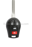 Carcasa de repuesto para llave Nissan 3+1 y 4 botones compatible con Tiida, Altima, Micra, Maxima, Rogue, Versa, Sylphy, Qashqai, Sentra y Juke - Calidad premium
