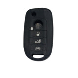 Funda protectora de silicón antideslizante para llave abatible Fiat Toro Tipo Doblo Argo 500X Chrysler Dodge Neon 4 botones, resistente al agua y altas temperaturas, colores intensos para fácil localización
