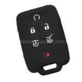 Funda silicón negro antiderrapante llave Chevrolet Silverado Suburban Tahoe GMC Sierra Yukon Cadillac Escalade 6 botones arrancador cajuela México