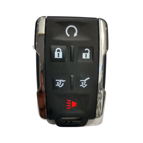 Carcasa para Chevrolet tipo llavero Sierra o Suburban de 6 botones con arrancador contorno plateado 772102