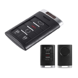 Carcasa para Chevrolet Presencia SRX 2008 2009 2010 2011 2012 STS 2010 2011 2012  XLR 2009  Cadillac 5 botones cajuela con arrancador a distancia  panico  llave inserto plateado llave inteligente