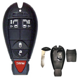Carcasa llave Fobik para Chrysler Town Country, Dodge Grand Caravan, Durango, Jeep Commander y VW Routan 2008-2015, repuesto premium
