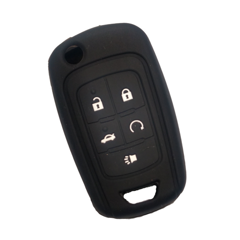 Funda de silicón protector 5 botones para Chevrolet Cruze, Sonic, Malibu, Camaro, Impala, Buick Encore, GMC Terrain, alta resistencia

