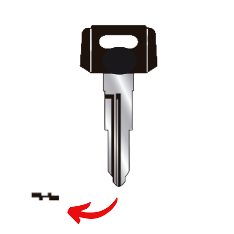 Llave para Yamaha moto con plástico 757502