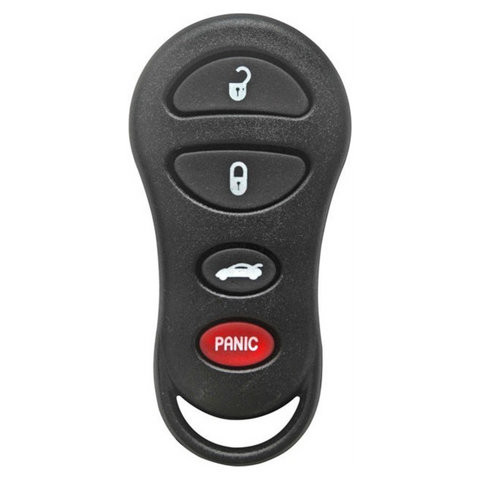 Carcasa de repuesto para llave Chrysler Dodge Neon Concord Intrepid 300 con 4 botones, compatible con control remoto original
