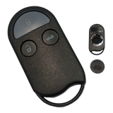 Carcasa de reemplazo para control remoto tipo llavero Nissan Cefiro A32 A33 con 3 botones cerrar abrir cajuela, compatible con Altima, Maxima, Frontier, Quest, Pathfinder, Infiniti I30, QX4 1996-2000, material ABS negro mate, diseño compacto tipo llavero