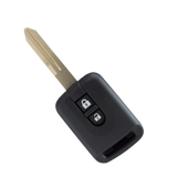 Carcasa de reemplazo para llave Nissan y Renault con 2 botones abrir cerrar, compatible con Elgrand, X-Trail, Qashqai, Navara, Micra, Note, NV200, Scala, Almera, material ABS negro mate, repuesto de calidad premium