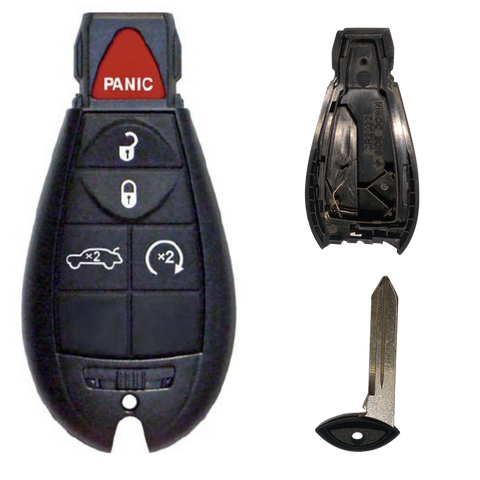 Llave chip control remoto Ram Dodge Chrysler 2007-2013 repuesto automotriz México
